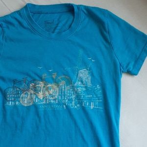 Fossil tee Amsterdam and bicycles